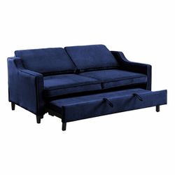 🚚Ask 👉Sectional, Sofa, Couch, Loveseat, Living Room Set, Ottoman,. 

✔️In Stock 👉Adelia Navy Velvet Convertible Studio Sofa with Pull-out Bed