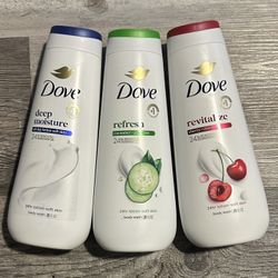 Dove Body Wash 20 Fl Oz $6 Each 