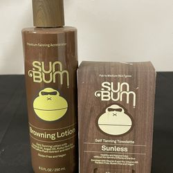 Sun Bum BROWNING LOTION & SELF TANNING Towelettes