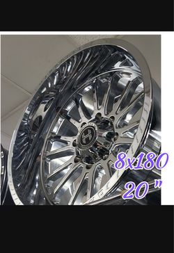 Heavy-duty 20s for your 2500/3500 HD! 🛞💪 ​⚡ Size: 20" 💥 Bolt Pattern: 8x180 🛻 Fits: Chevy Silverado & GMC Sierra 2500HD / 3500HD 🔥 Built tough fo