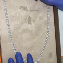 Moissanite 6MM Cuban Link Chain