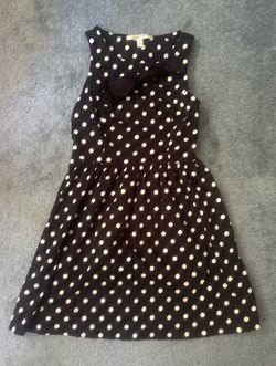 LC Lauren Conrad Black Polka Dot Dress