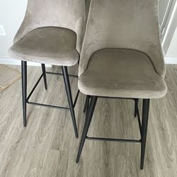Grey Island Chairs (x2)