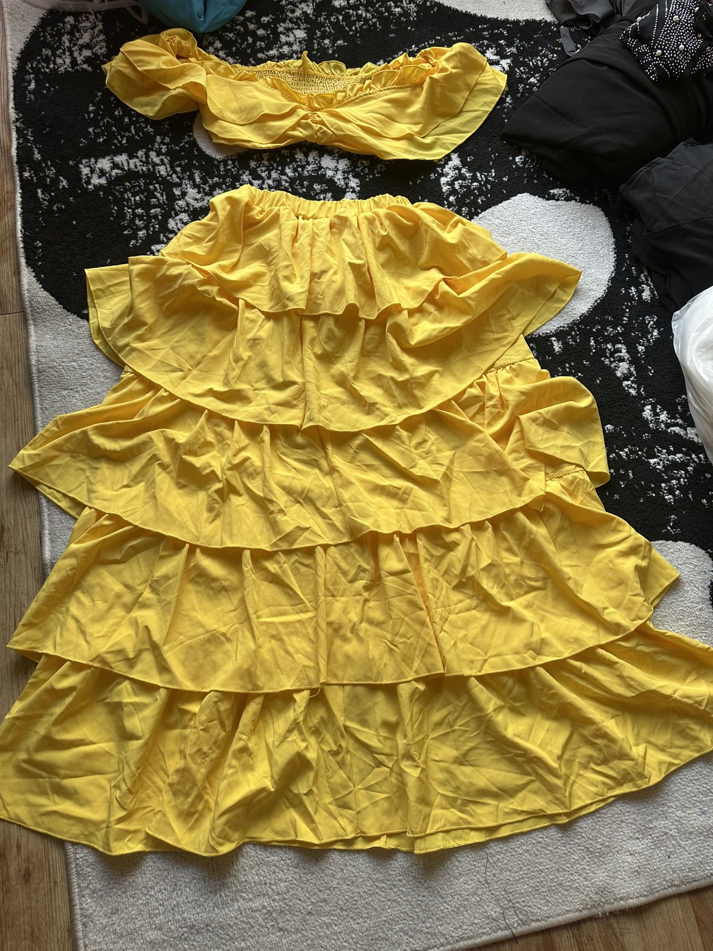 Yellow Dress, Skirt Size M