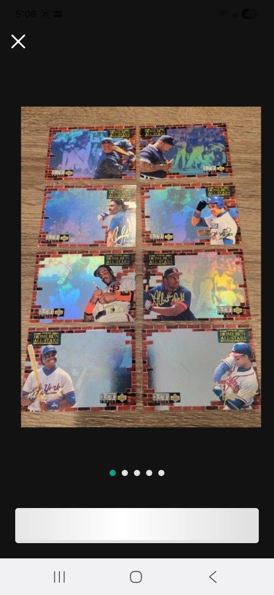 Upper Deck Home Run All-Stars Hologram Cards