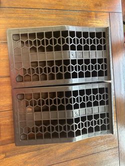 Floor Vent Registers Honeycomb Pattern Set of 2