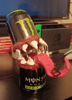 Monster energy drink custom monster figurine