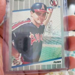 Dante Bichette 1989 Fleer Rookie Baseball Card 
