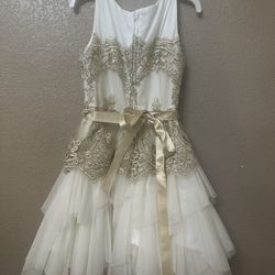 GB girls Gold Dress