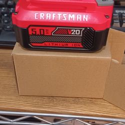 GENUINE CRAFTSMAN [CMCB205] V20 5.0 AH RECHARGEABLE 20-VOLT LITHIUM ION BATTERY