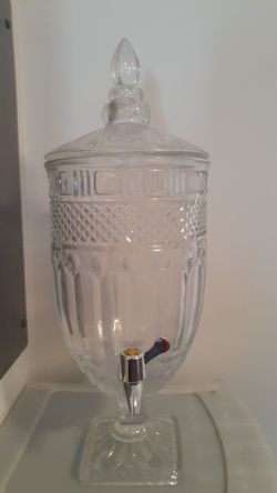 Dublin 128oz Crystal Glass Beverage Dispenser