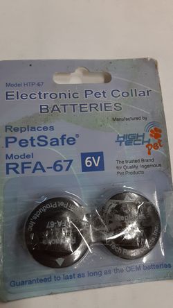 Pet collar batteries