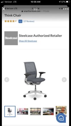 Steel case office chairs 85% off (delivery available)