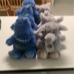 Warmies  Elephant  Gray And Trex  Blue Stuffed Animals