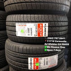 235/45R17 KUMHO Set of Tires Installed and Balanced Set de Llantas Nuevas Instaladas y Balanceadas