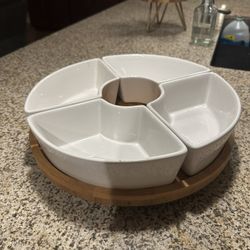 Food Network Lazy Susan Serving Dish 