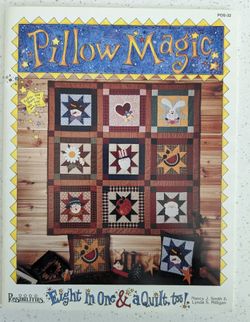 Quilting Booklet, Pillow Magic By Possibilities, NEW