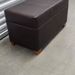 Leather Ottoman 