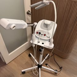 Steamer with ozone and high frequency wand