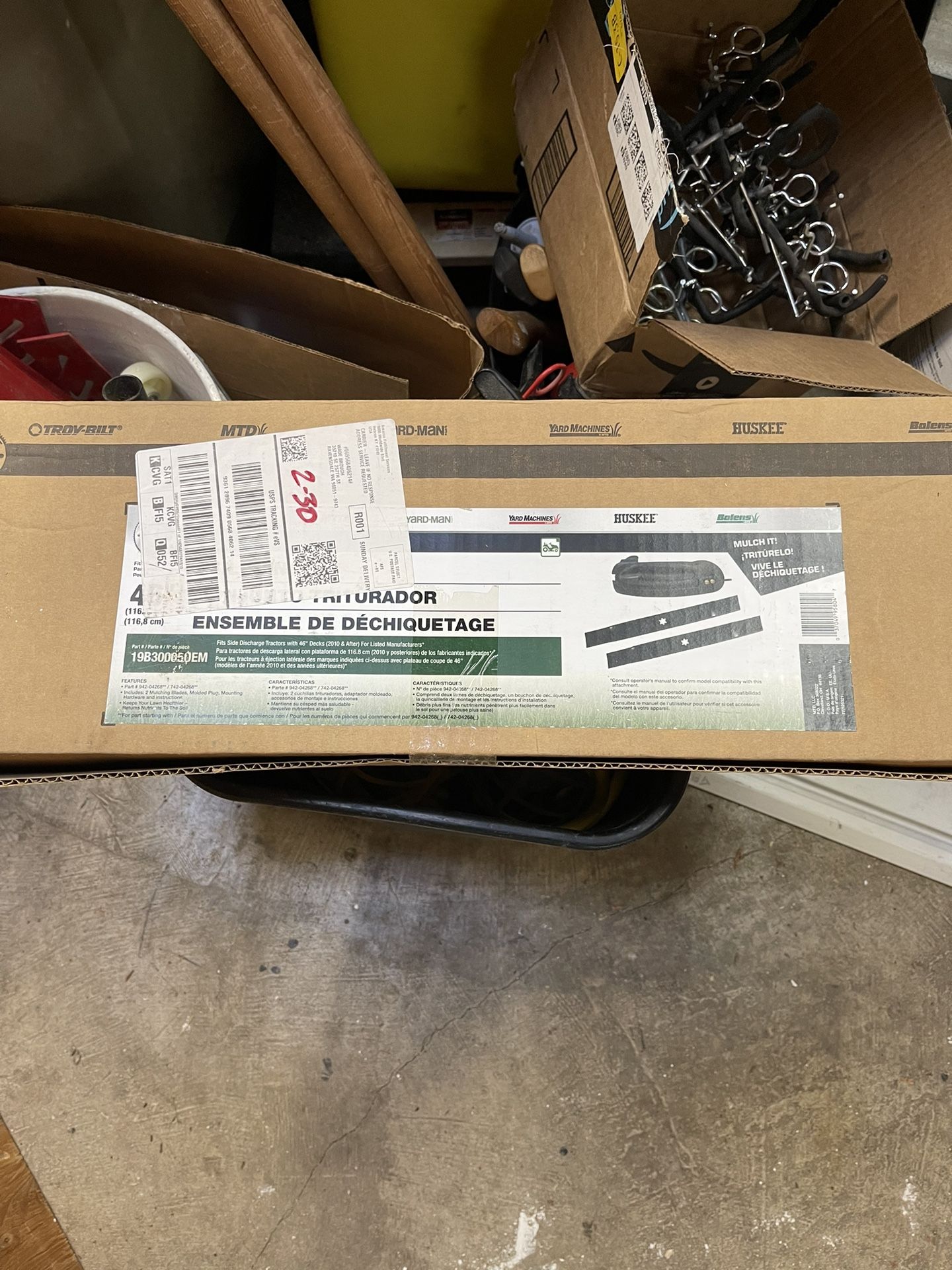 46” Riding Mower Tractor Mulching Kit