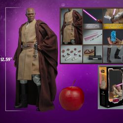 1/6 Hot toys Star Wars Mace Windu brand new & Sealed 