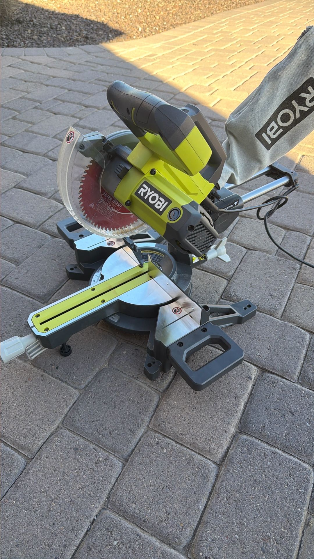 Ryobi 10 Amp Corded 7-1/4 in. Compound Sliding Miter Saw
