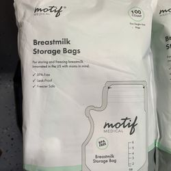 Motif Milk Storage Bags