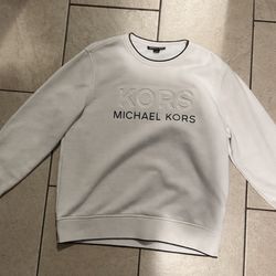 Michael Kors Men’s Crew neck long sleeve shirt white