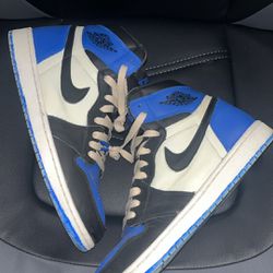Custom Jordan 1 Royal Toes Size 10