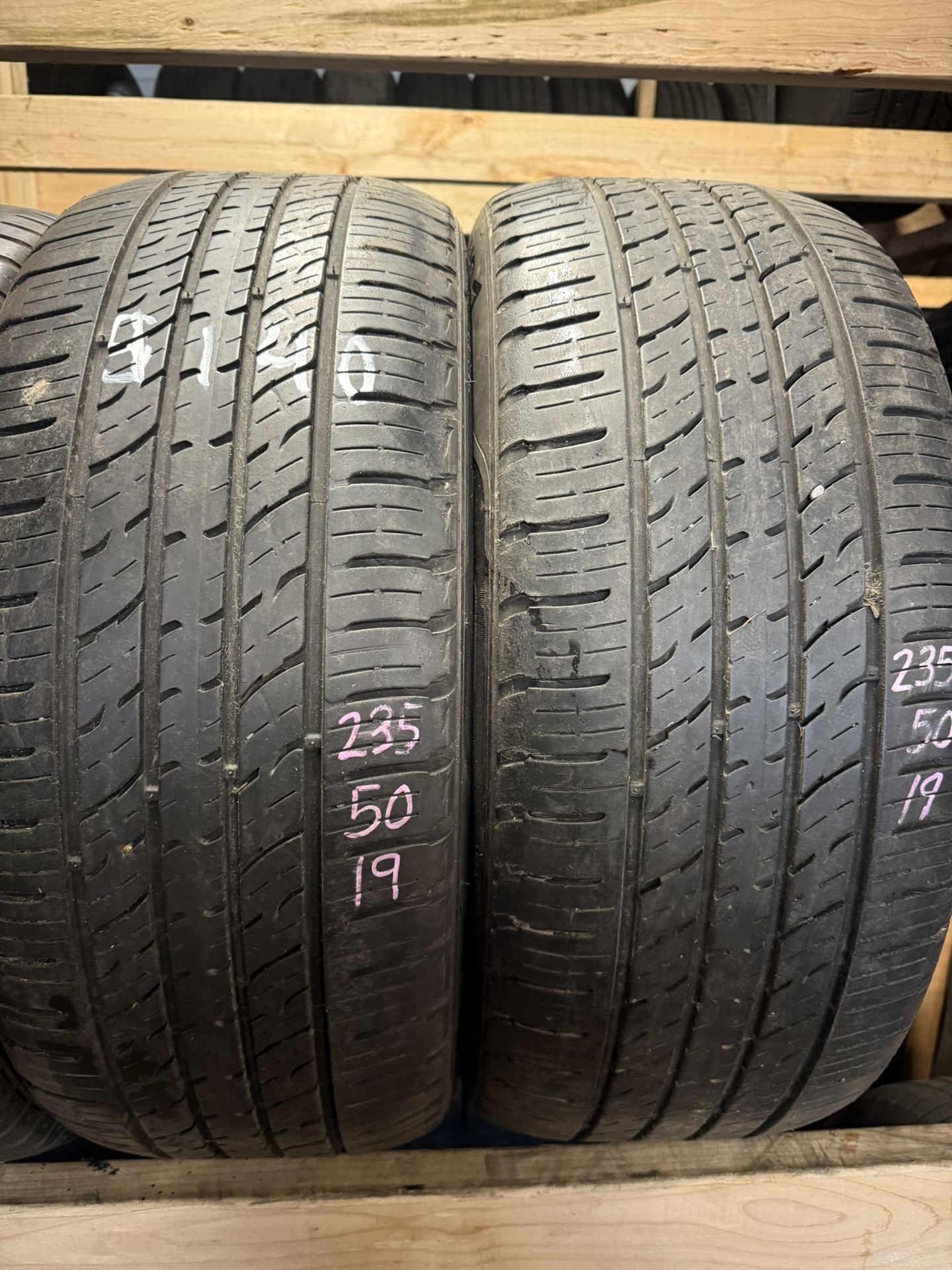 235/50 19 Pair Of Tires Brand Kumho