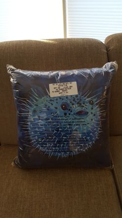 Puff fish New Pier I outdoor pillows