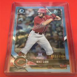 Mike Siani - 2018 Bowman Chrome #BDC-161 Sky Blue Refractor /402 1st Bowman