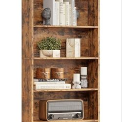 IRONCK Industrial Bookshelves and Bookcases Floor Standing 6 Shelf Display Storage Shelves 70 in Tall Bookcase Home Decor Furniture