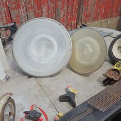 Three (3)) Large  Industrial Lights $35lg / $25sm