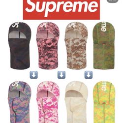 Supreme Heat Reactive Digi Camo Balaclava Pink in Hand