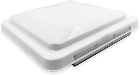 Rv Camper Roof Vent Lid Replacement Cargo Motorhome Trailer Bus Vent Cover 14" ET-CAR-FIX018-WHITE/BK