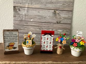 Small tiered tray decor ($4.00 each)