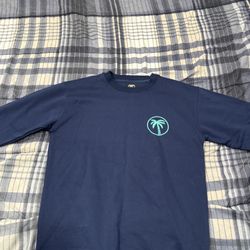 Navy Blue Palm Tree Men's Shirt