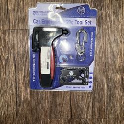 Multi master tools series car emergency3pc tool set 6in 1 car emergency tool  9 in 1 utility key tool  17 in 1 wallet tool