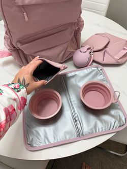 Pet Travel Backpack Set + Water Bottle, Bowls & Accessories
