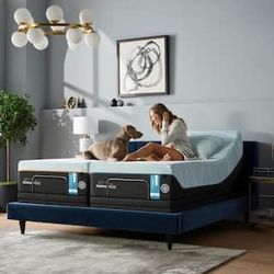 Used Lux Breeze Split Eastern King Mattress And Adjustable Base