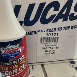 Case Of Lucas 75W140 Gear Oil