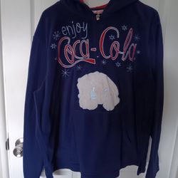 Vintage Coca-Cola Polar Bear Fleece Hoodie 