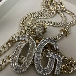 OG Pendant And Cuban Style Chain Set Deal 