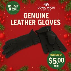 Women And Men Genuine Leather Gloves Assorted Style 