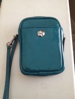 Coach Teal wristlet