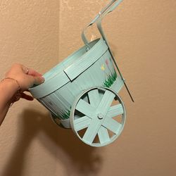 Easter Baskets wheelbarrow