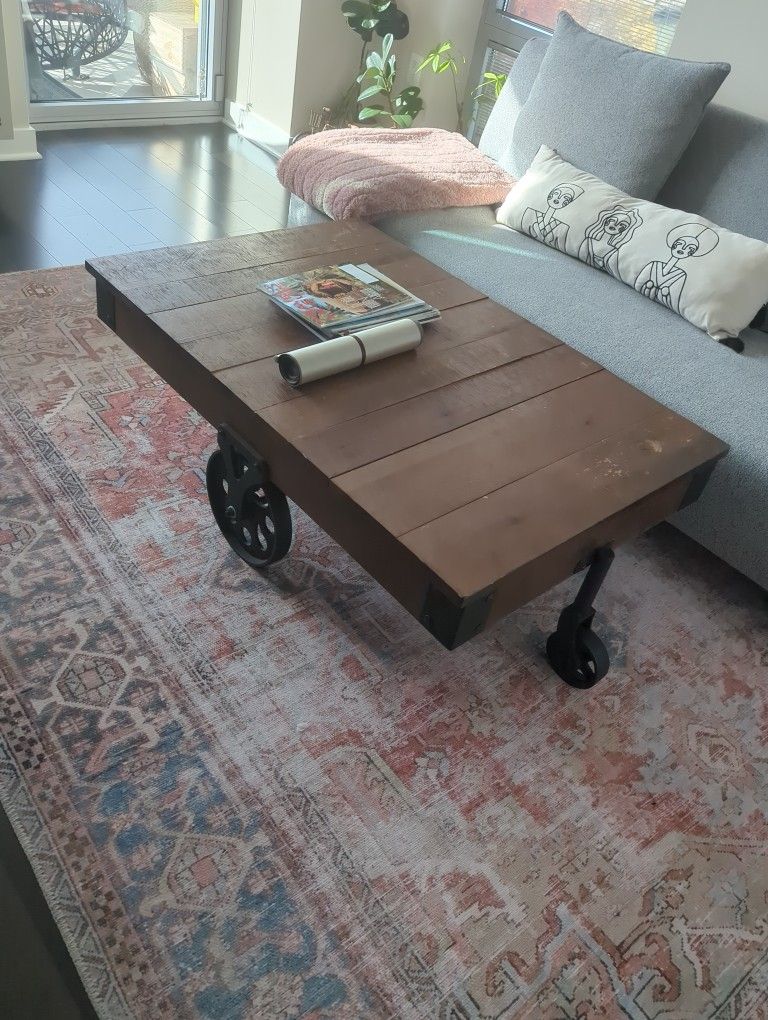 Solid Wood Coffee Table - $250 (Original $800+)