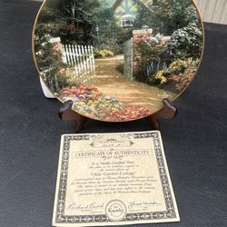 Thomas Kinkade authenticity plate