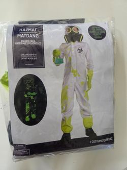 Kids Hazmat Halloween Costume Size 8-10